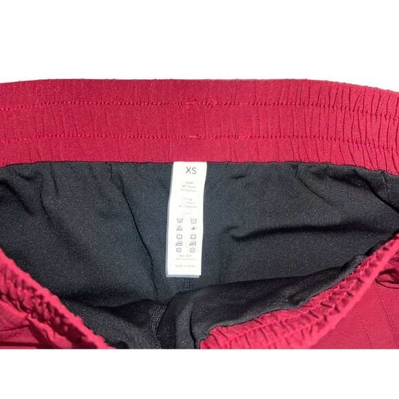 Halara High Waisted Mini Golf Skirt Sz XS Womens Red Drawstring Side Pocket 2-in - Picture 4 of 13